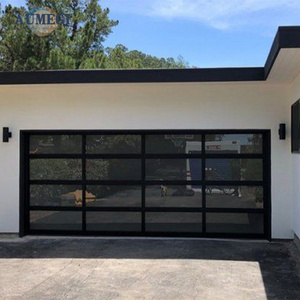 Aumegi Main Gate Entrance American Garage Door Aluminium Garage Double Door Swing Out Glass Automatic Garage Door