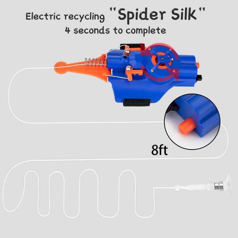 Newest spider string shooter wrist web launcher string shooters toy holiday kids gift role play cosplay toys