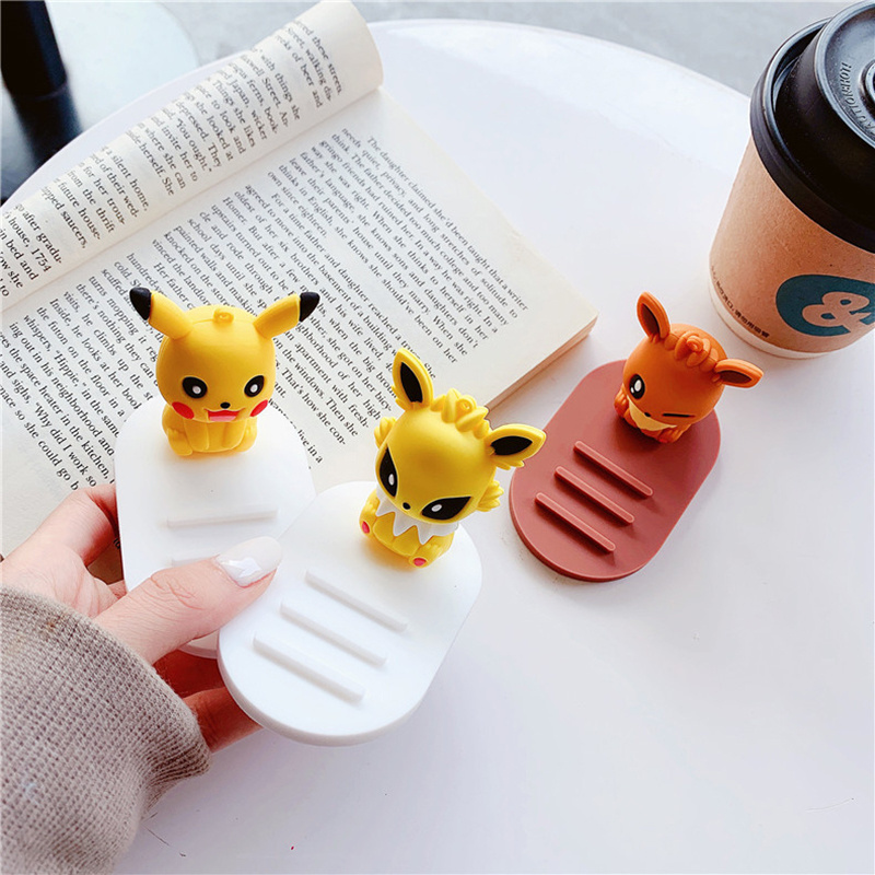 Cartoon Cute Mobile Phone Accessories Universal Desktop Cell Phone Holder Colorful Silicone PVC Cute Phone Holder