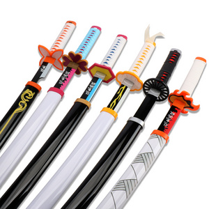 In stock Demon Slayer Sword Handmade Katana Anime Cosplay Props Samurai Swords Rengoku Tanjiro inosuke A Variety of Styles