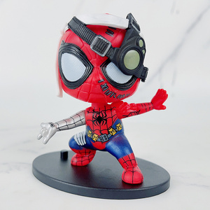 Hot Selling Super Hero Toys Q Version Spider Man Gifts Pvc Figure Anime Figure Wholesale Decoration Toys