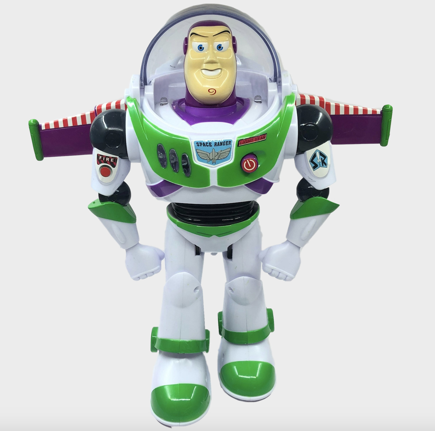 New star  hot sale cartoon Toy Story character toy Buzz light year talking action figure with light