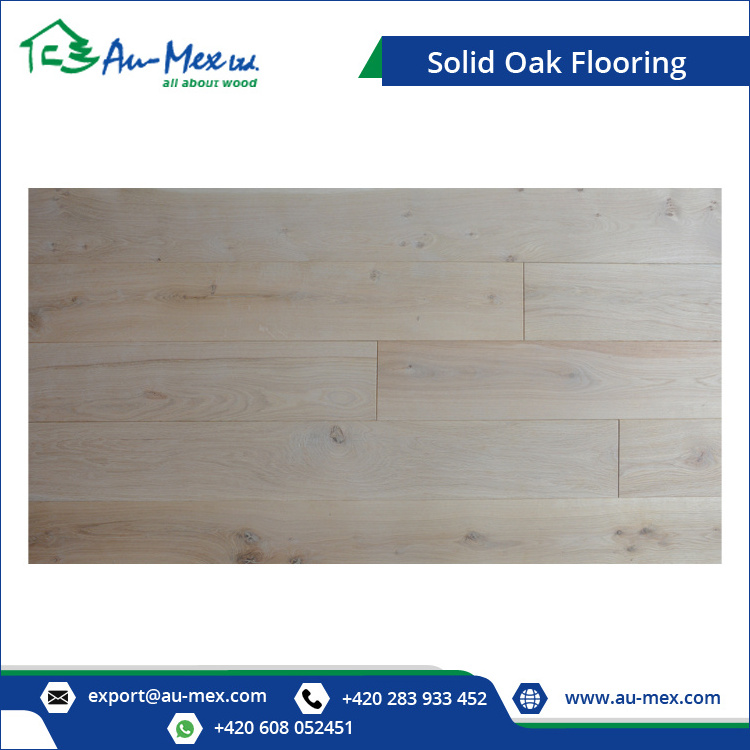 Top Grade Quality Smooth, 4-side bevelled Surface Solid Oak Wood Flooring/ Unfinished Solid Oak Flooring 20x140x500-2000 mm