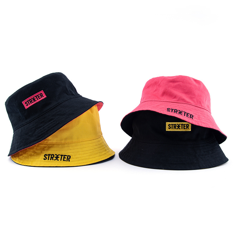 Aung Crown 2023 Wholesale unisex embroidery Custom Logo cotton wide brim bucket cap fishing hats for men