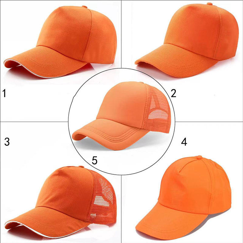 Custom Printed Logo 5 Panels Blank Sport Golf Men Dad Plain Gorras Baseball Cap Polyester Mesh Truck Cap Foam Trucker Hats