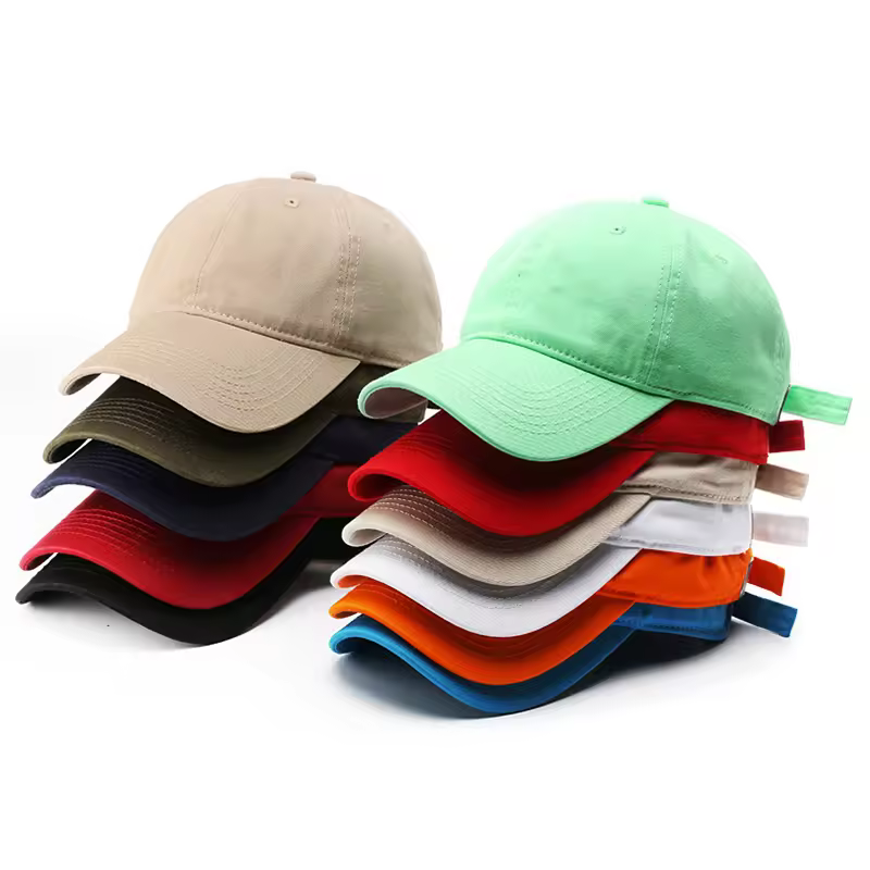 Wholesale 6 Panel Plain Blank Baseball Cap Children Bulk Custom Embroidery Logo Cotton Unstructured Dad Hat Cap for Man