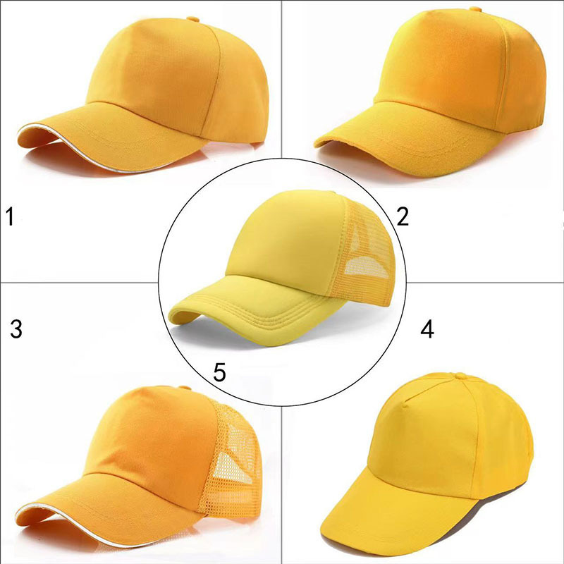 Custom Printed Logo 5 Panels Blank Sport Golf Men Dad Plain Gorras Baseball Cap Polyester Mesh Truck Cap Foam Trucker Hats