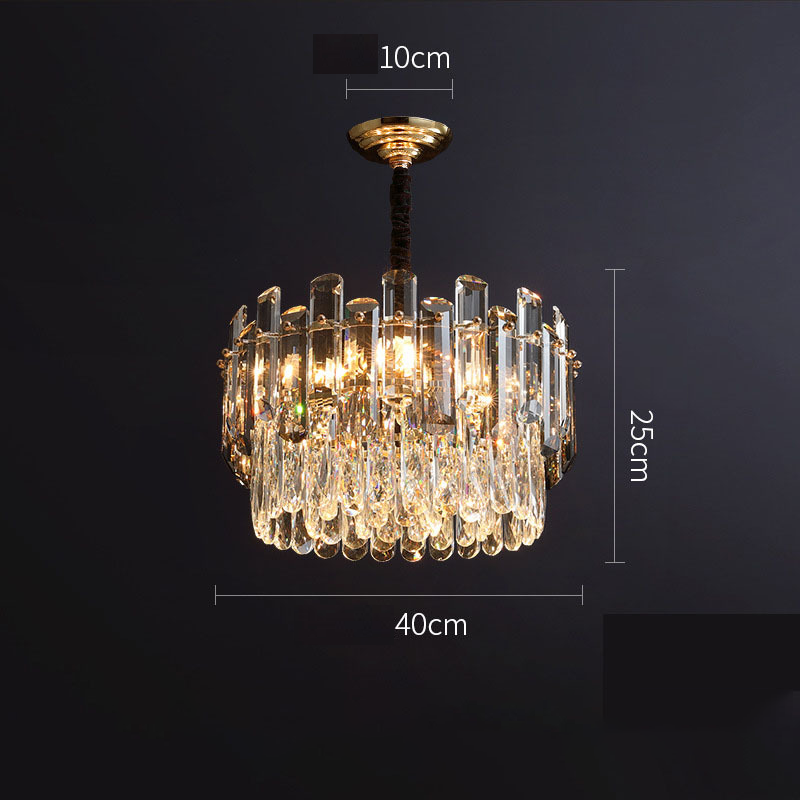 Hot Crystal Chandeliers Ceiling Pendant Light 2023 Modern Luxury Indoor Gold Large Round Stairwell Decorative Lighting Fixture