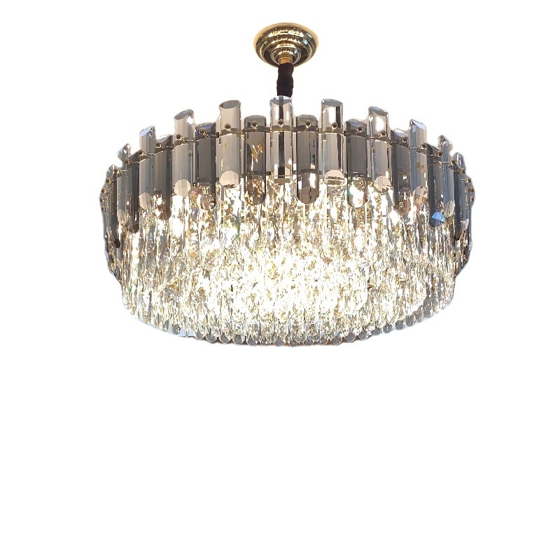 Hot Crystal Chandeliers Ceiling Pendant Light 2023 Modern Luxury Indoor Gold Large Round Stairwell Decorative Lighting Fixture