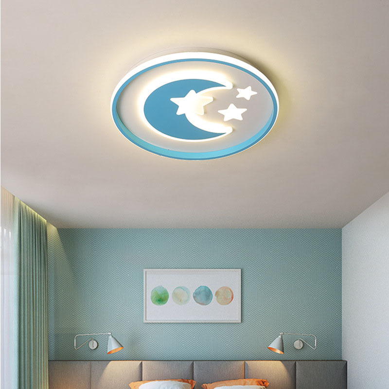 Boys and Girls Children 's Room Lights Children Room Eye Protection Acrylic Flush Mount Ceiling Light