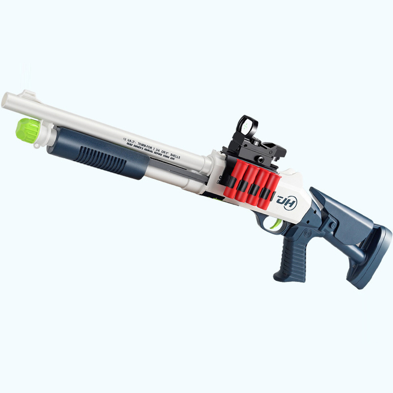 OEM BLAZE Battery Style Electronic Pcs Plastic STORM Double Barrel Toy Foam Blaster Soft Bullet Toy Shotgun 2 In 1