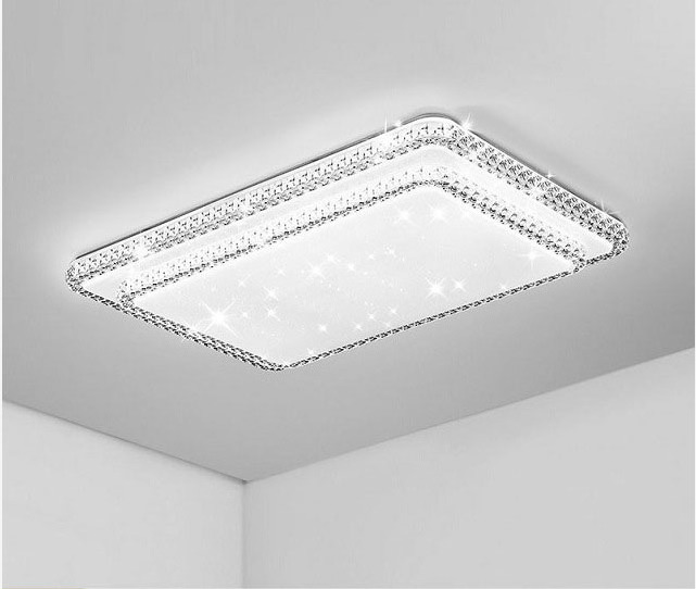 Living Bedroom Round Square Led Ceiling Light Small Chandelier Flush Mount Crystal Chandelier Light Fixture LED Ceiling Lamp