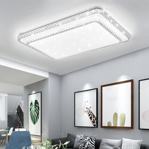 Living Bedroom Round Square Led Ceiling Light Small Chandelier Flush Mount Crystal Chandelier Light Fixture LED Ceiling Lamp