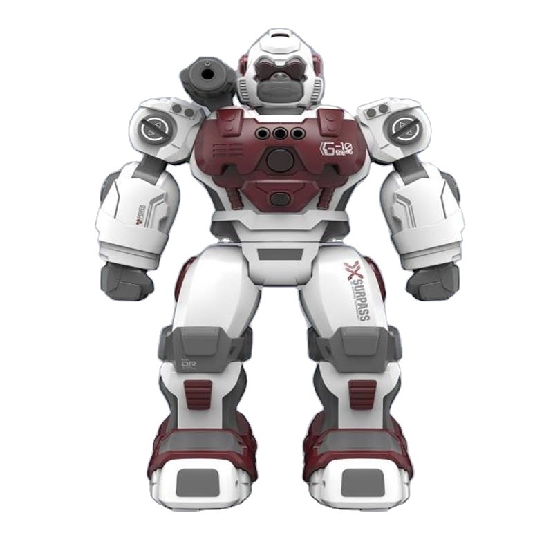 Newest Remote Control Spray Robot Boy Model Toy Following Walking Music Light Shooting Gesture Sensing Gorilla Birthday Gift