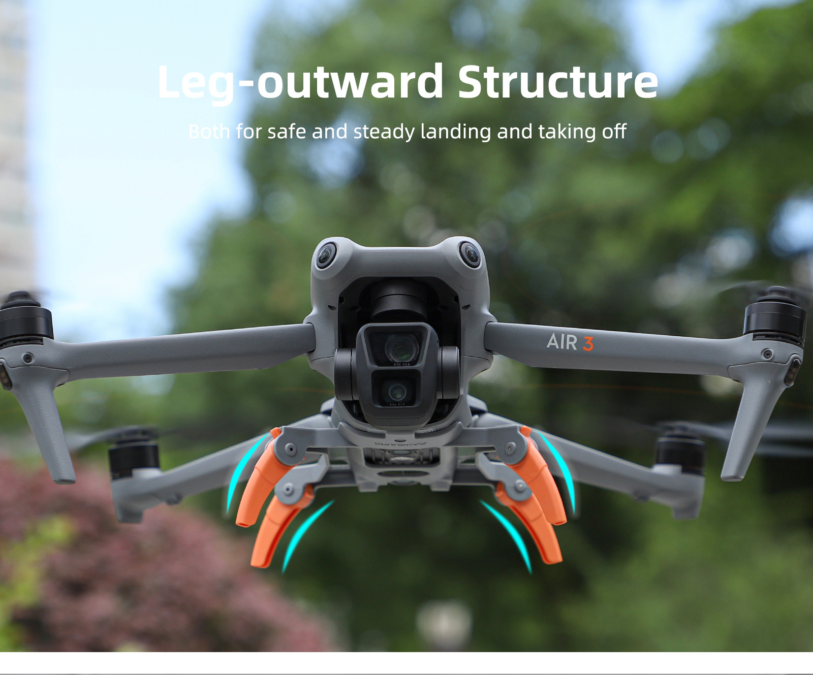 Drone Foldable Spider Landing Gear Portable Height Extended Leg Support Protector Drone Accessories For Air 3