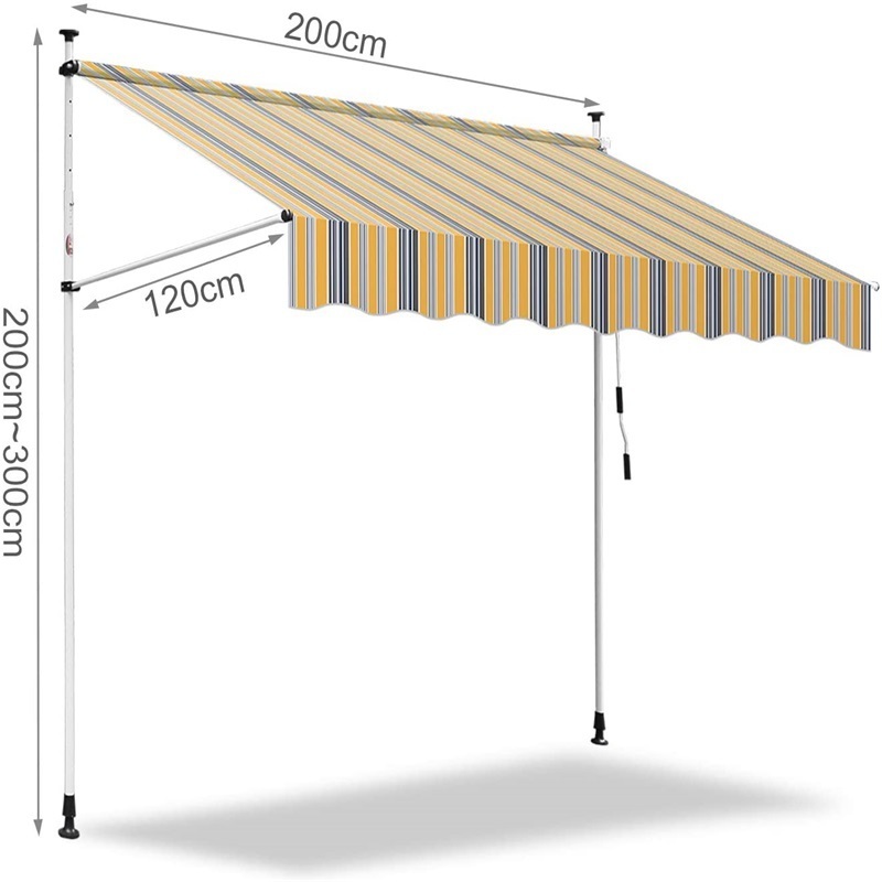 Best Selling Products Outdoor Parking Garage Canopy aluminium  Frame Materia Clamping Awning