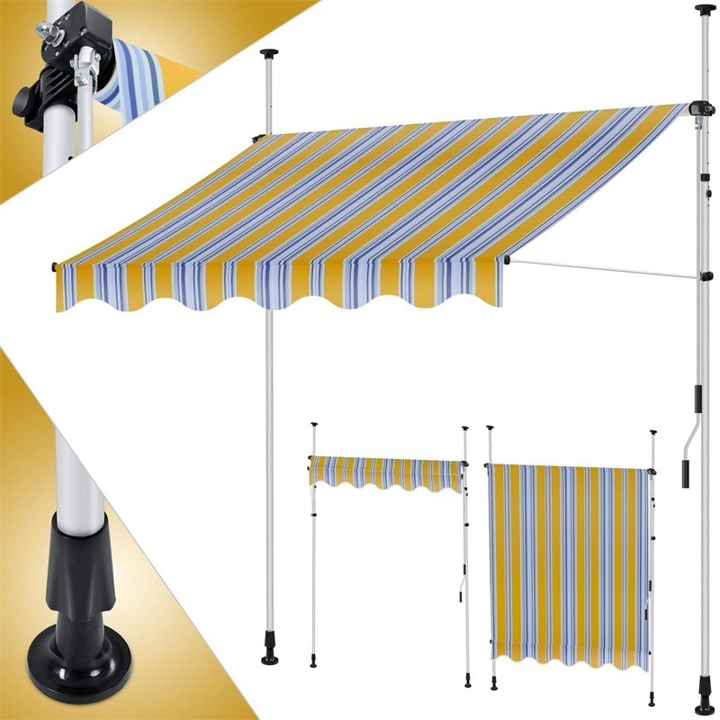 Best Selling Products Outdoor Parking Garage Canopy aluminium  Frame Materia Clamping Awning