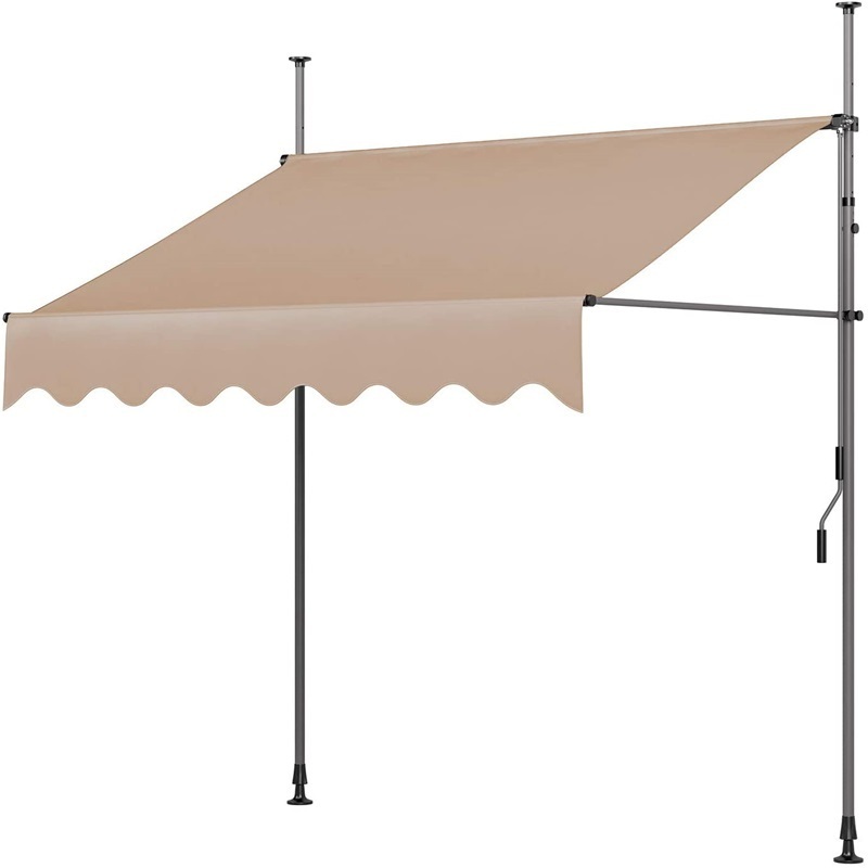 Patio Canopy waterproof polyester 2.5x1.2m sunshade balcony awning