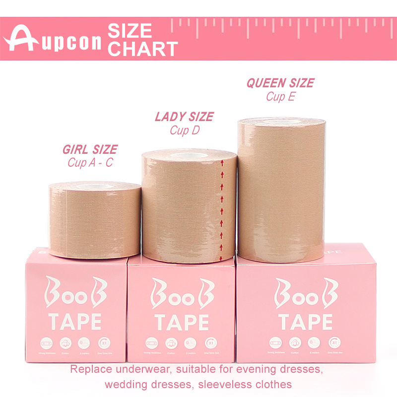 Aupcon Cotton Sticky Bra Tape Breast Boob Tape and Nipple Cover with Box Plus Size Boob Tape for Large Breast