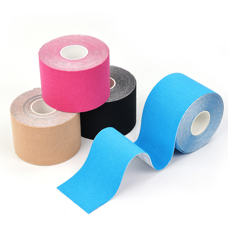 OEM Accepted Waterproof Cotton Elastic Sports Kinesiology Muscle Tape Wholesale Kinesiology Tape