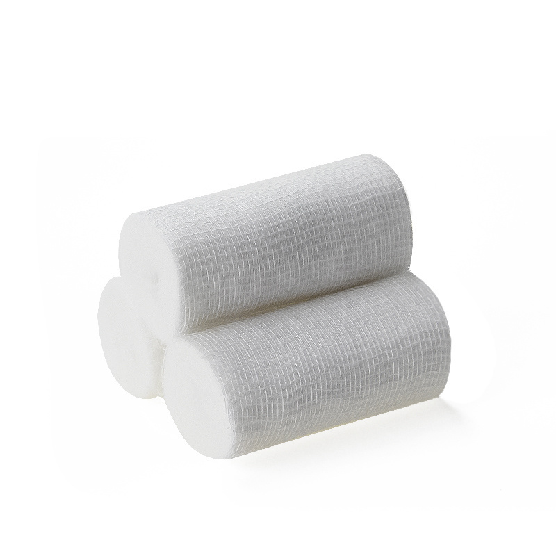 PBT White Gauze Cohesive First Aid Sterile Conforming Bandage and Roll