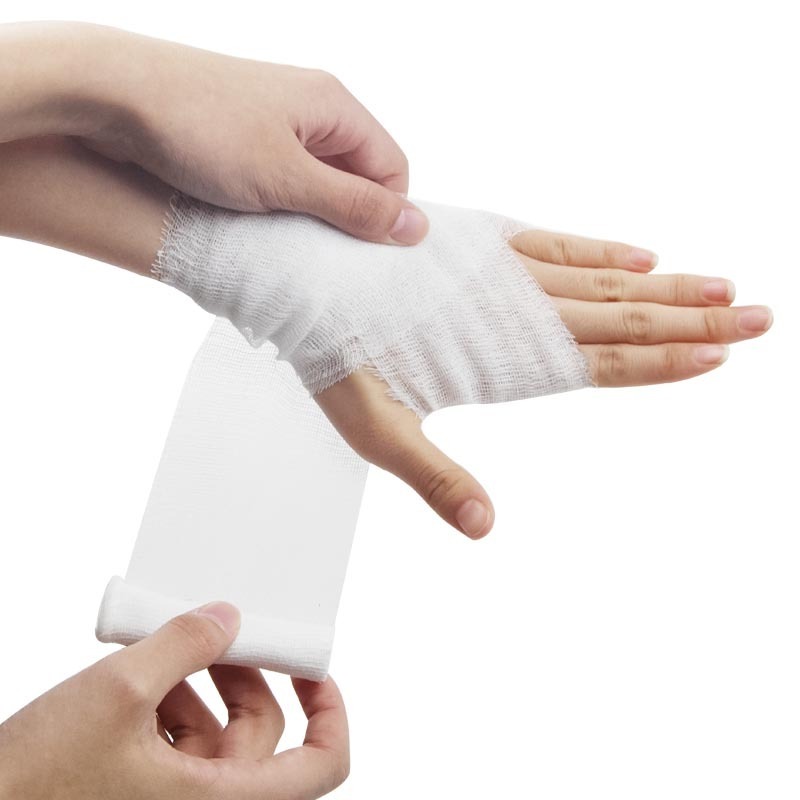 PBT White Gauze Cohesive First Aid Sterile Conforming Bandage and Roll