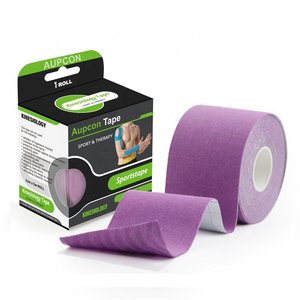 OEM Accepted Waterproof Cotton Elastic Sports Kinesiology Muscle Tape Wholesale Kinesiology Tape