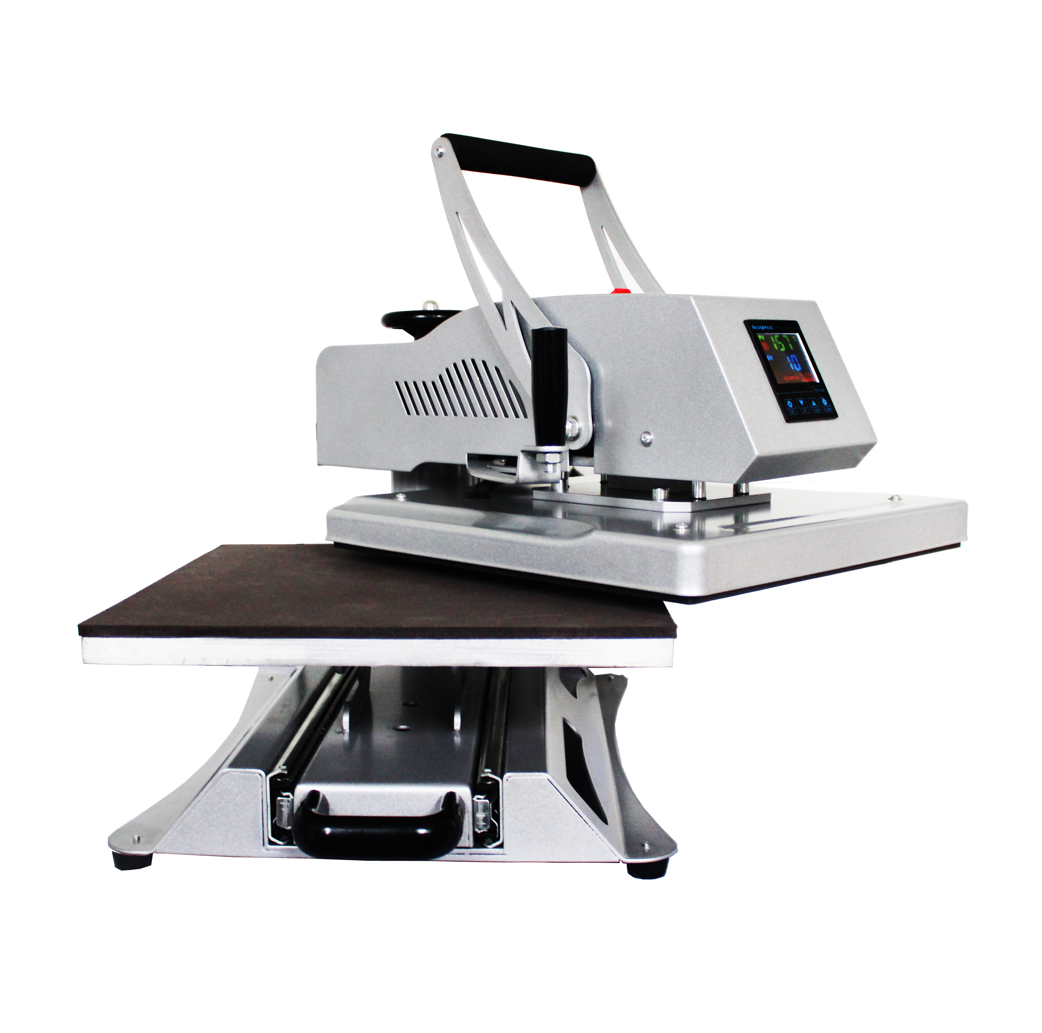 38 x 38cm Rotary Heat Press Machine, Swing-away Heat Press, Hover Silver Color Heat Press Machine HP3805