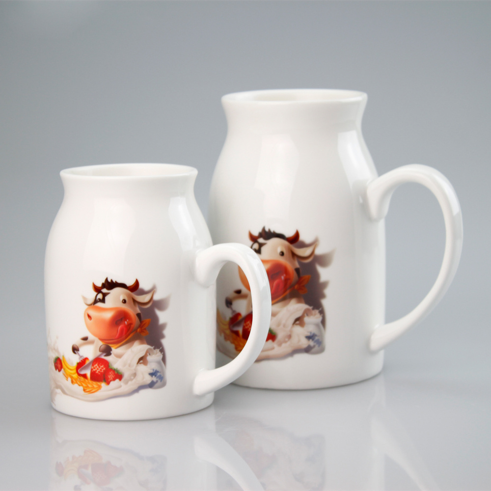 450ml sublim blank white milk cup with a coated for sublimation,heat transfer sublimation milk tea cups/milk mug/sublimation mug