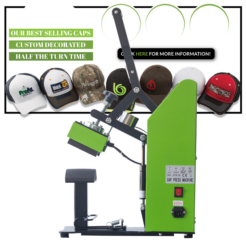 Factory Price Baseball Cap/Hat Digital Heat Press Transfer Printing Machine Cap heat Press Machine CP2815S