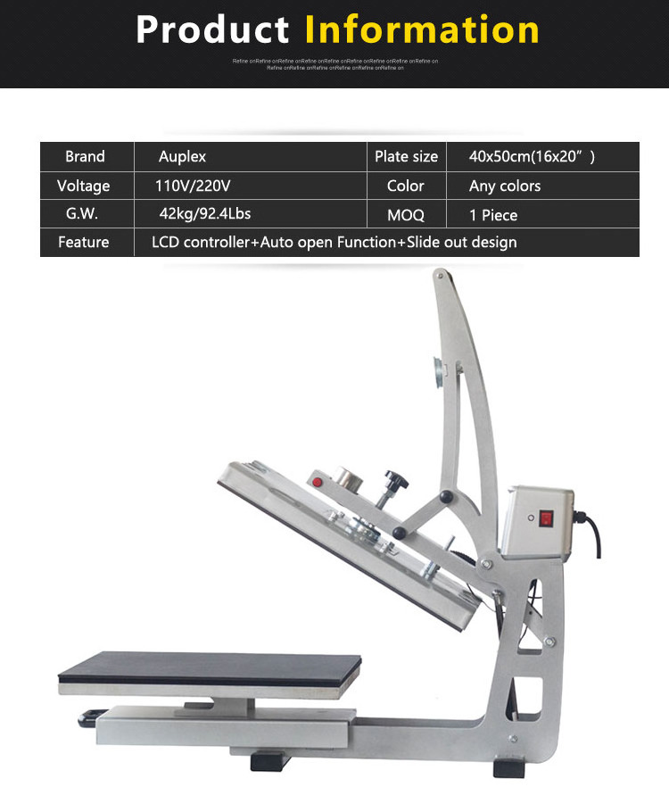 auto open Luxury Fabric Sublimation American Large Format Sublimation Heat press