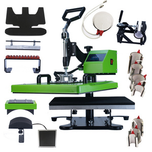 Hot Sale 15 In 1 Branding Machine Combo Multipurpose Rotary swing t shirt  Roller heat Press Machine