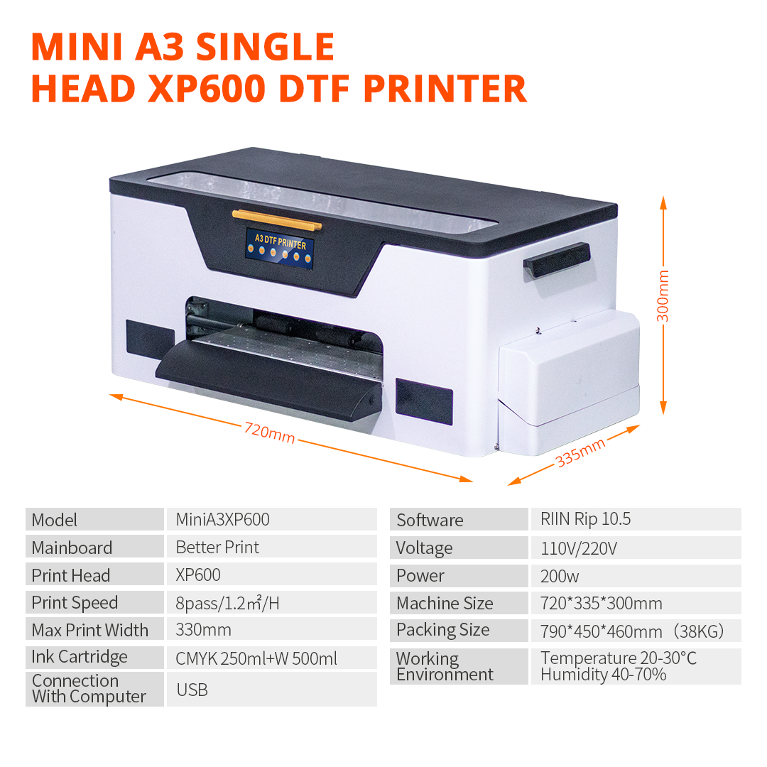 Auplex hot sale DTF printer with oven for t-shirts bags sublimation product print