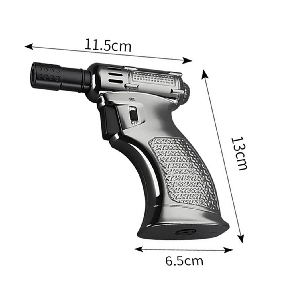 metal lighter BBQ Accessories Butane Gas Cigar Torch Windproof Cigar gun lighter