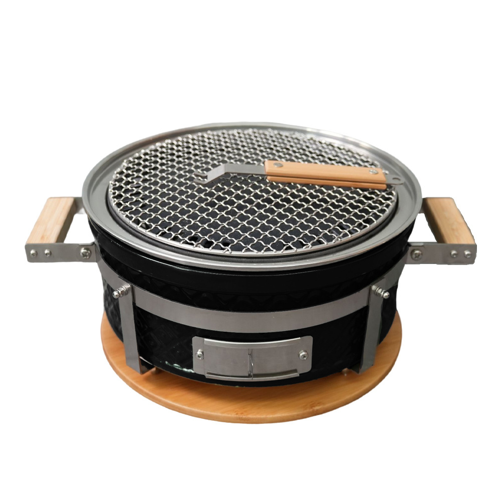 Auplex High Configuration Outdoor Mini Tabletop Contact Charcoal Japanese Yakitori Hibachi BBQ Grill