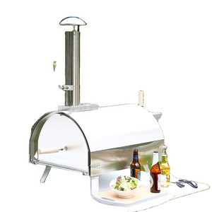 Auplex Pizza Stainless Steel Outdoor Mini Gas Wood Fired Horno Para Pizza Oven