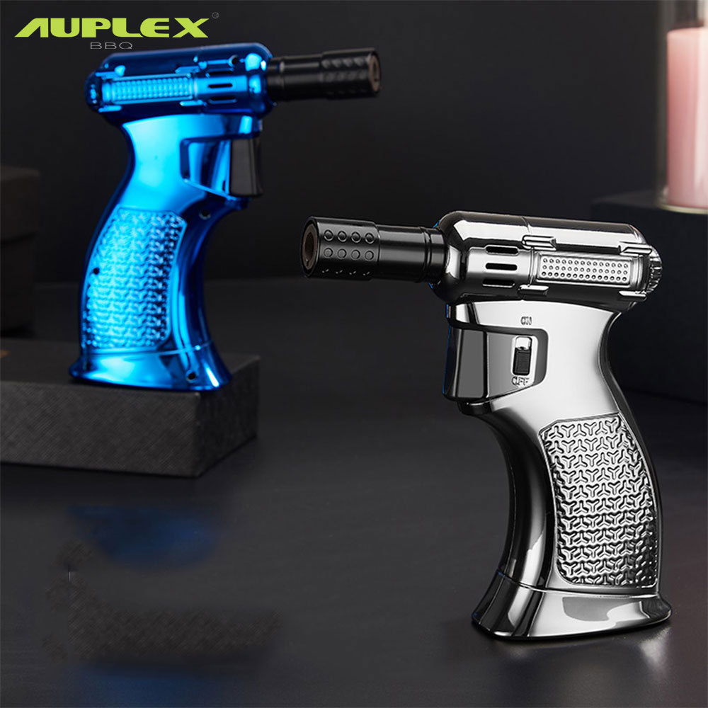 Blue Flame Cooking BBQ Gun Shape Cigarettes Smoking Lighter Torches Lighter