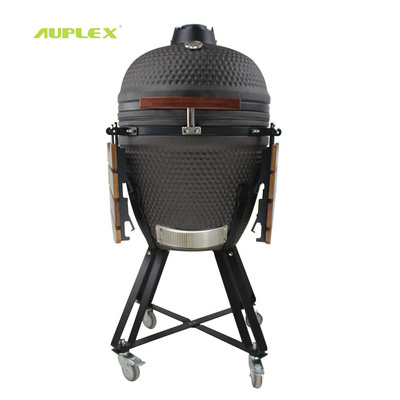 Auplex Asador De Carbon Barbecue Green Shape Egg Outdoor BBQ 21 inch Charcoal Kamado Grills