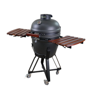 Auplex 18 inch New Design Grey bubble glazing Kamado/komodo Grill with Outdoor bbq grill Kitchen Cooking