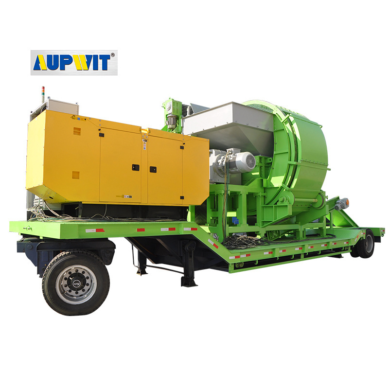 Mobile Waste Used Tire Shredder Machine