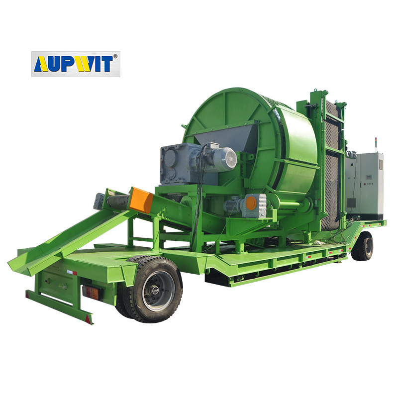 Mobile Waste Used Tire Shredder Machine