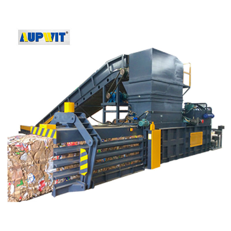 Fully automatic 25kg 50kg 100kg horizontal baler bailing baling machine gras