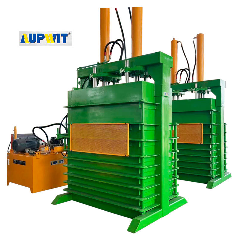 Waste tire recycling machine Non-metal hydraulic baler Machine Baled Tires