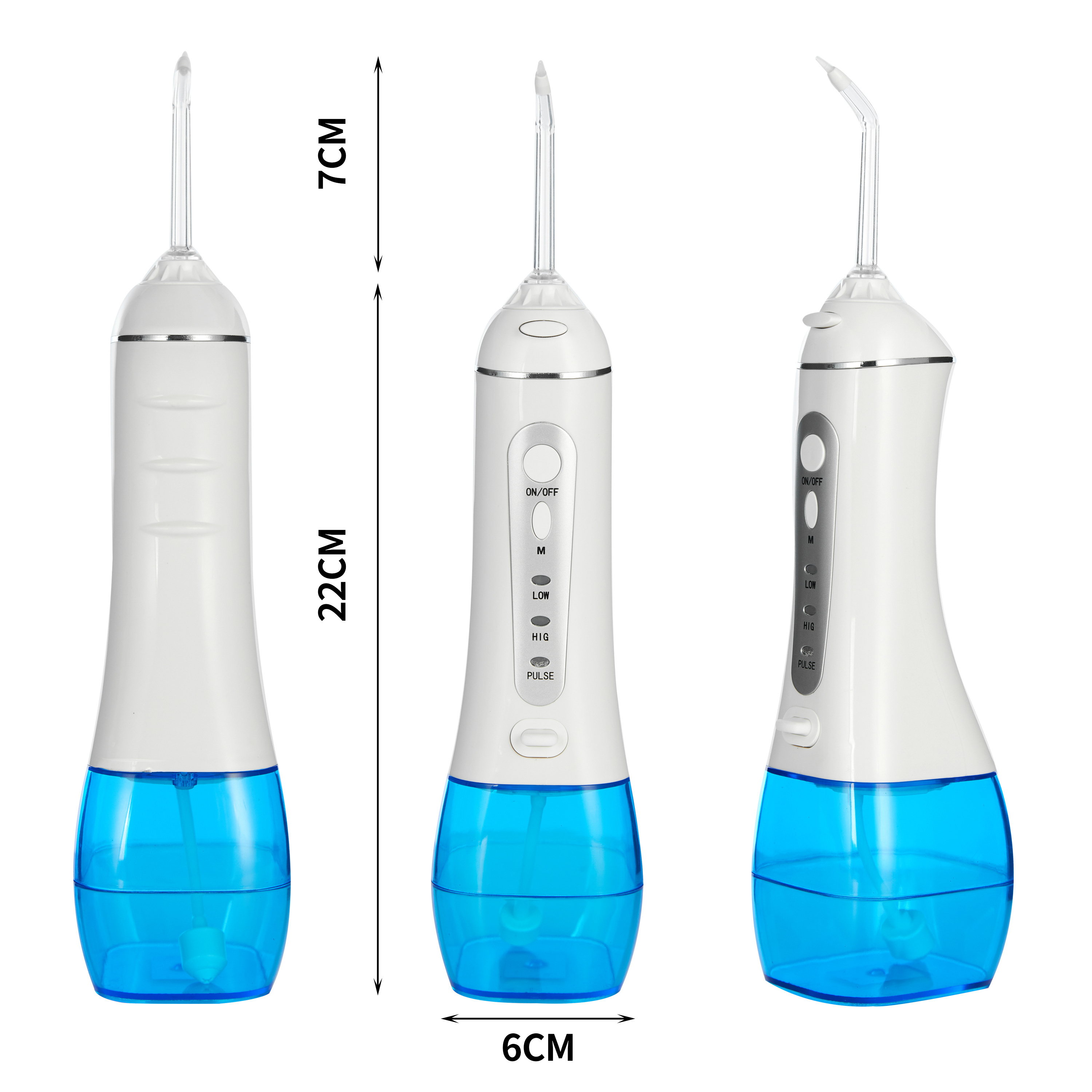 Portable dental water flosser oral irrigator