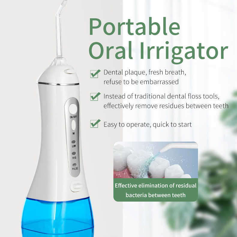 Portable dental water flosser oral irrigator