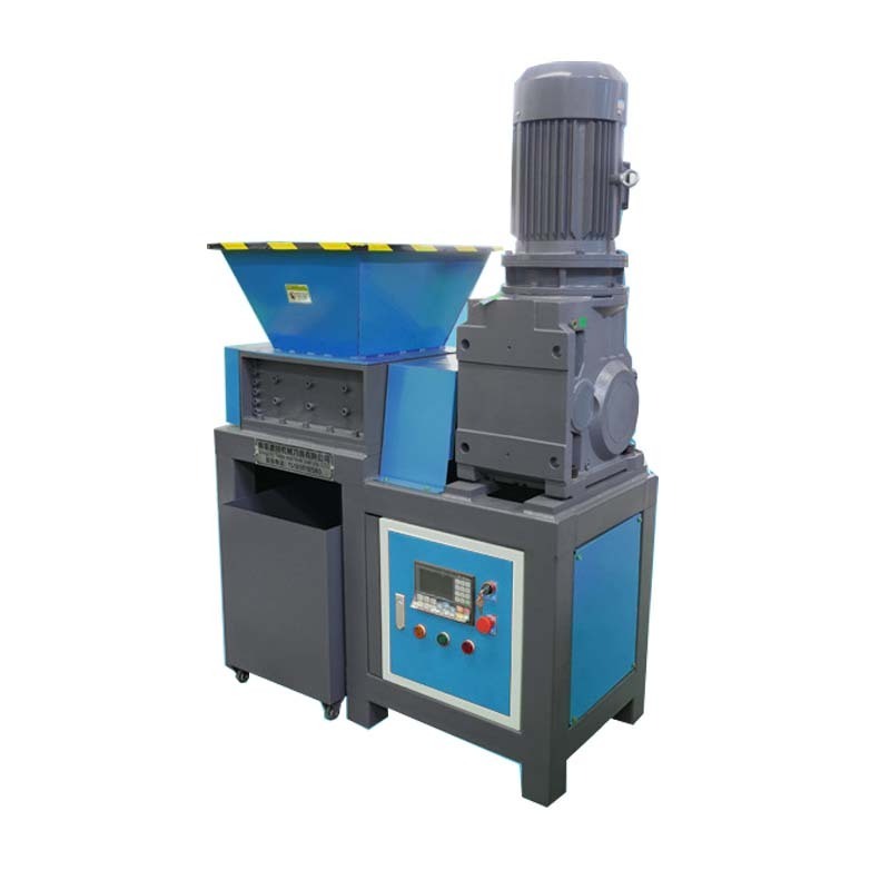 Small Plastic Shredder Machine Plastic Recycling Recycling Mini Double Shaft Garbage Scrap Crusher Shredder 300 Model Metal