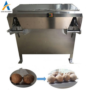 Automatic Coconut husk shell peeling cutting machine