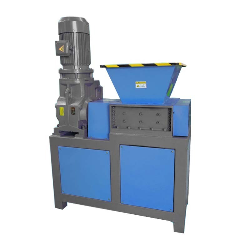 Small Plastic Shredder Machine Plastic Recycling Recycling Mini Double Shaft Garbage Scrap Crusher Shredder 300 Model Metal