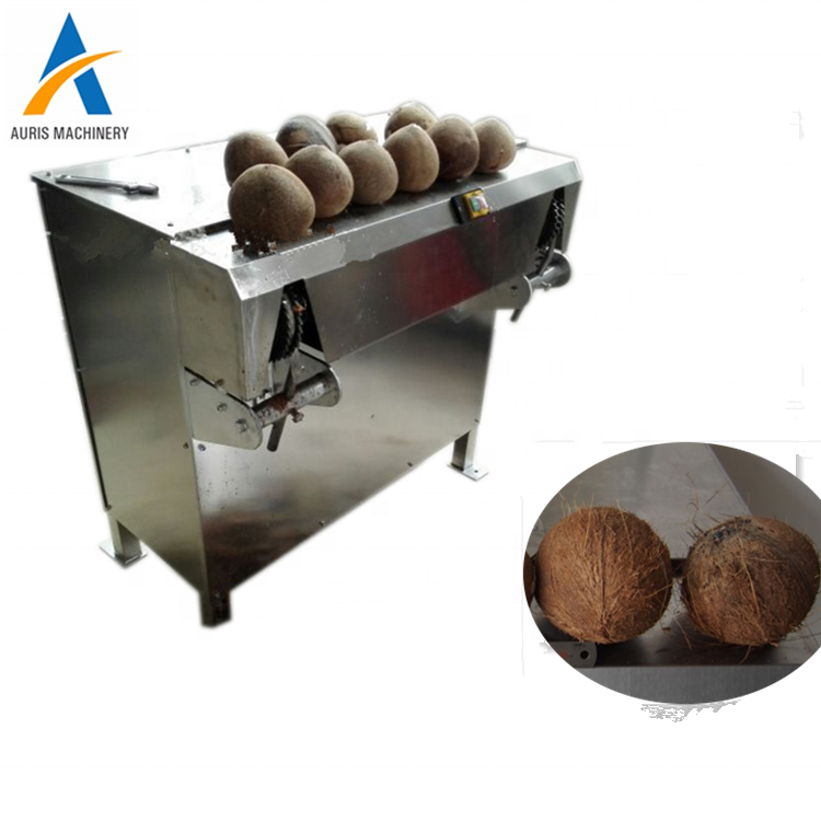 Automatic Coconut husk shell peeling cutting machine