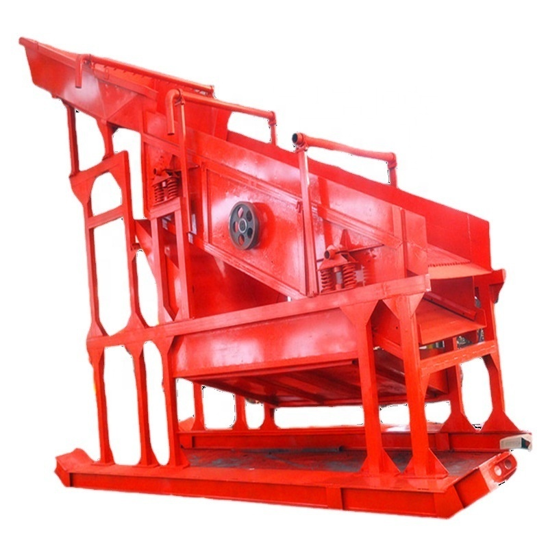 Best Supplier Wheeled Mobile Placer Gold Vibrating With Sluice Box Gold Washing Plant Mobile Gold Mining Vibrating Equipment